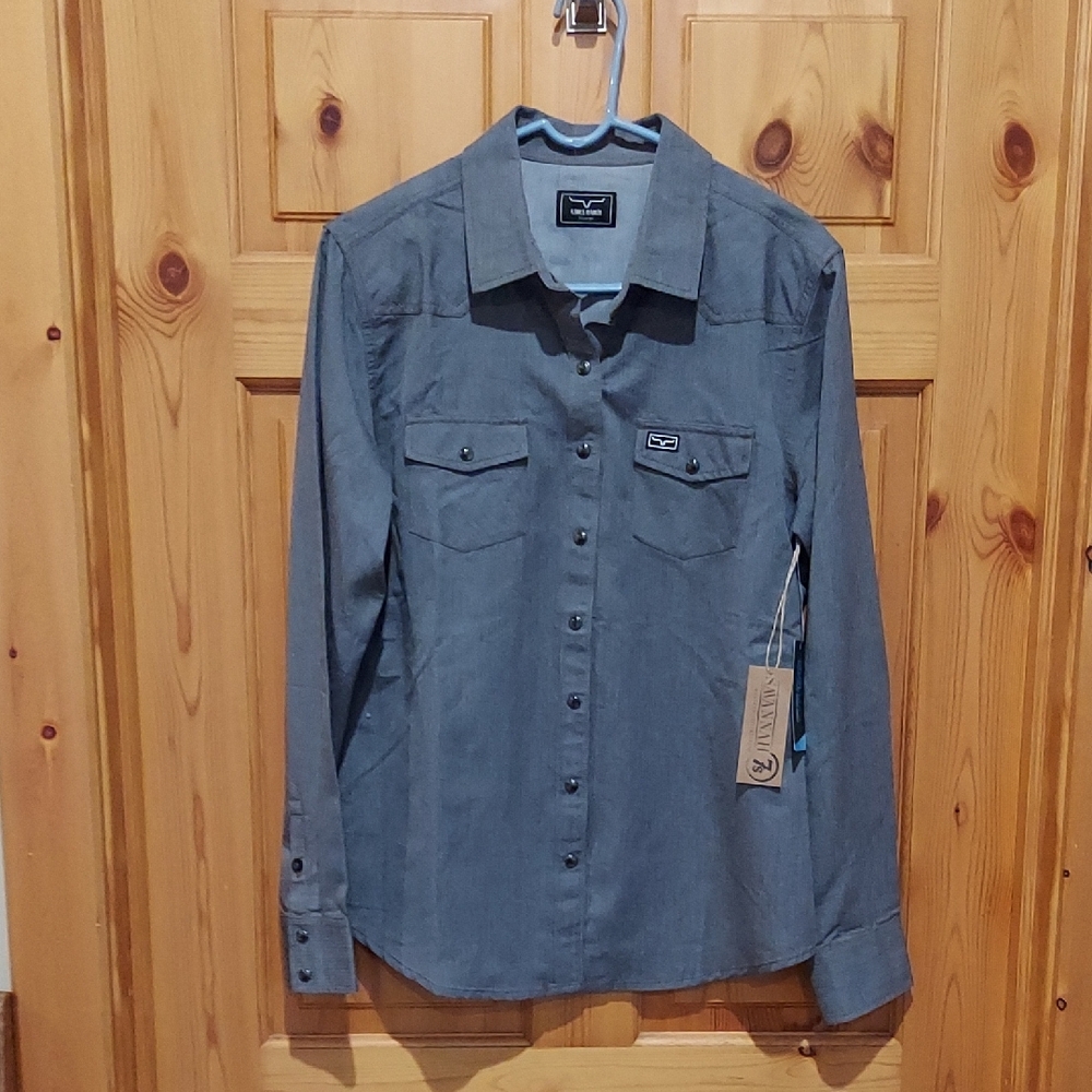 NWT Kimes Ranch Pearl Snap Cool Max Long Sleeve